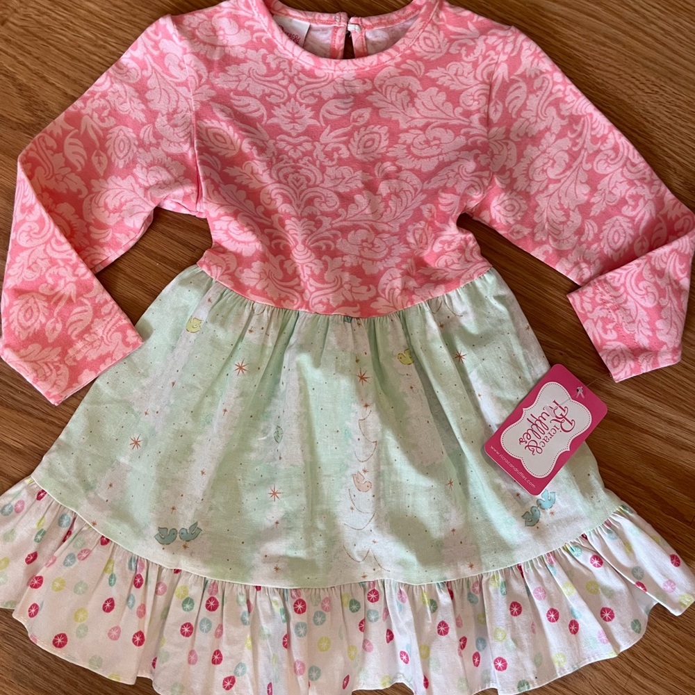 NWT RicRac & Ruffle Dress Size 24 months